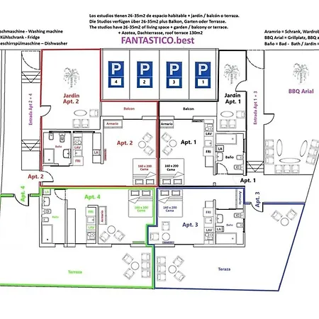 Διαμέρισμα Fantastico 1 - Balcony, Free Parking, Air Conditioning, Free Netflix, Bbq Πουέρτο Ντε Λα Κρουζ