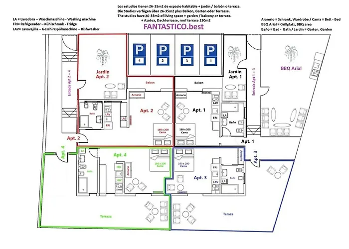 Apartament Fantastico 1 - Balcony, Free Parking, Air Conditioning, Free Netflix, Bbq Puerto de la Cruz (Tenerife)